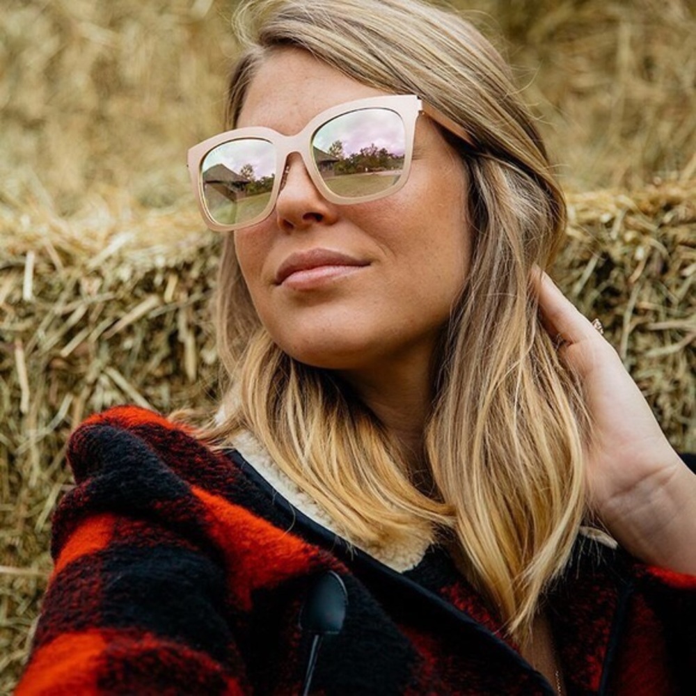 Diff Eyewear X Lauren Akins Pink Sunglasses
